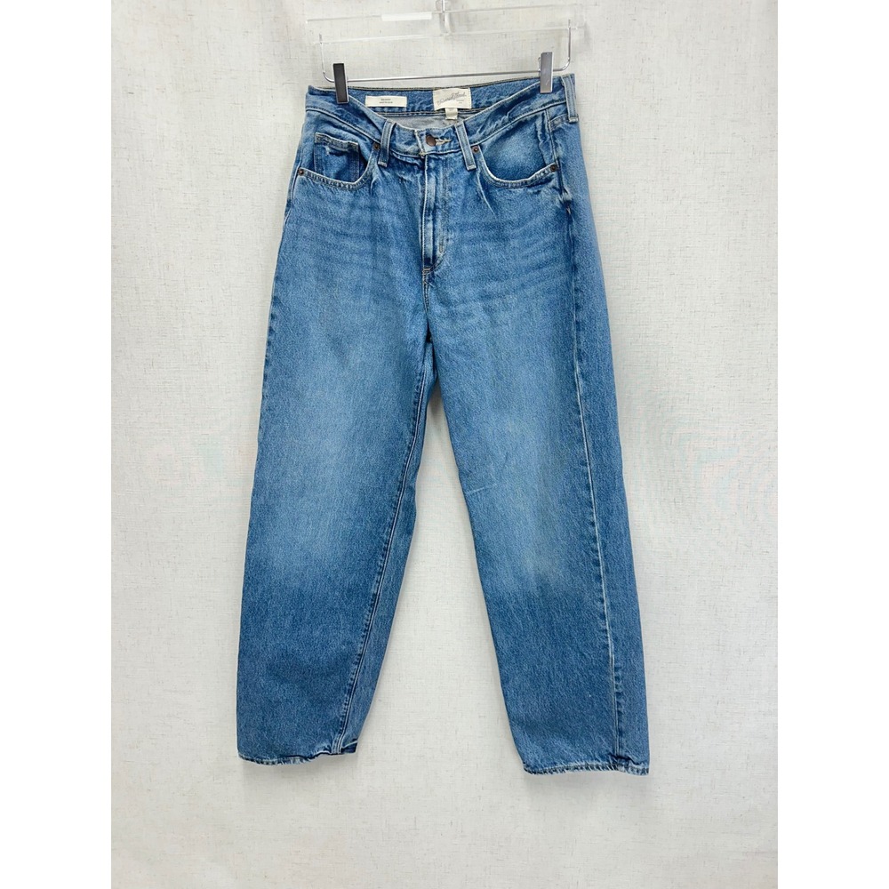 Universal Thread 100% Cotton Blue 90s Baggy Jeans Womens 6L High Rise Wide Leg - Picture 3 of 14